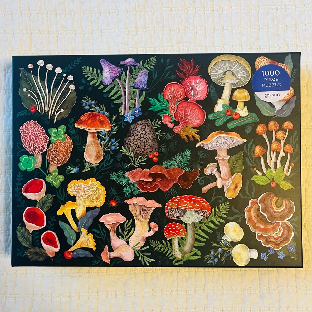 Galison Mushroom Puzzle - 1000 Pieces